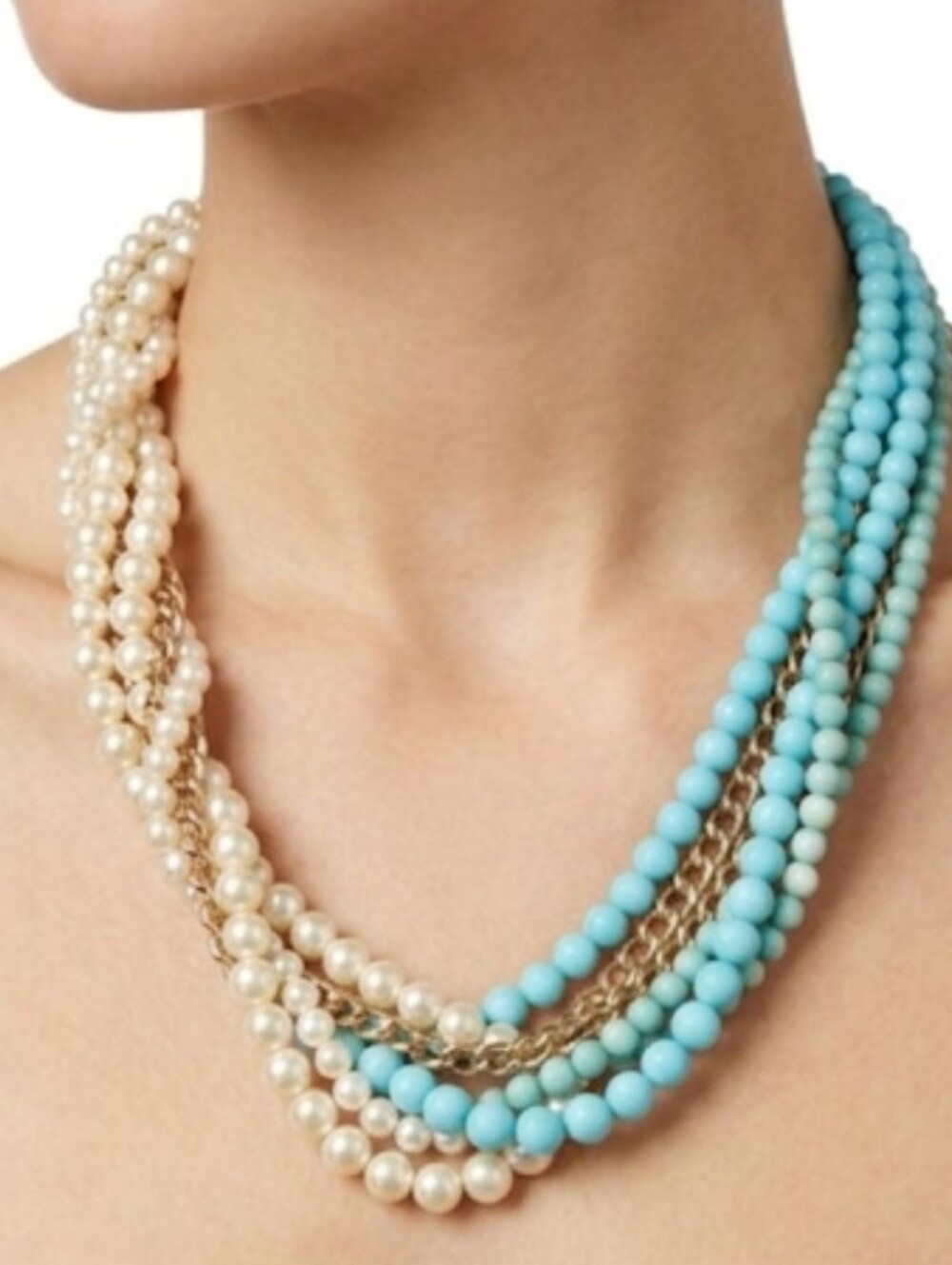 Mika Pearl Cluster Necklace